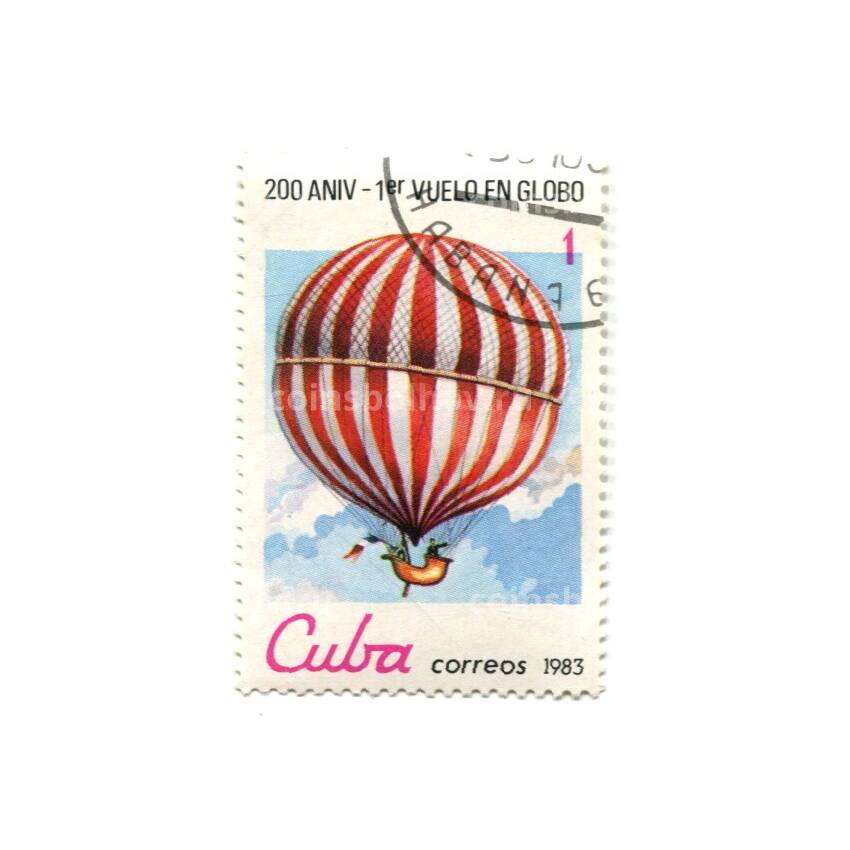 Марка Куба «200 лет воздухоплаванию»