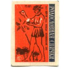 Этикетка спичечная Родословная спички №6 фабрика «Победа»