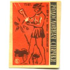 Этикетка спичечная Родословная спички №6 фабрика «Победа»