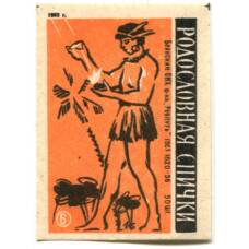 Этикетка спичечная Родословная спички №6 фабрика «Ревпуть»