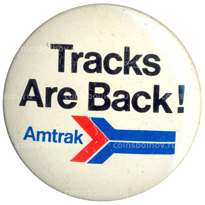 Значок рекламный Amtrak