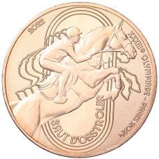 Монета 1/4 евро 2022 года Франция «XXXIII летние Олимпийские игры в Париже 2024 года — Конкур» (аверс)