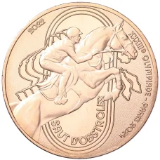 Монета 1/4 евро 2022 года Франция «XXXIII летние Олимпийские игры в Париже 2024 года — Конкур» (аверс)