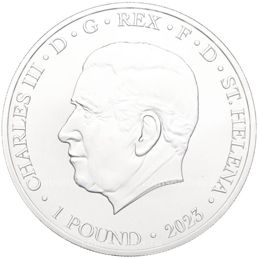 Монета 1 фунт 2023 года Остров Святой Елены «Торговый доллар США» (вид 2)