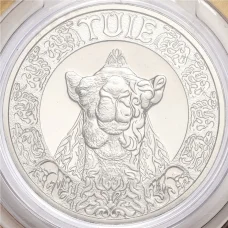 Монета 200 тенге 2023 года Казахстан «Культовые животные тотемы кочевников — Верблюд» (в блистере) (аверс)