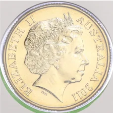 Монета 1 доллар 2011 года Австралия «Президентский Кубок — Австралия 2011» (в конверте с почтовой маркой) (реверс)