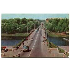 Открытка Великие Луки. Мост через реку Ловать (аверс)