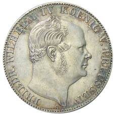 Монета 1 союзный талер 1859 года Германские государства — Пруссия (аверс)