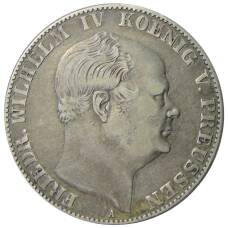 Монета 1 союзный талер 1860 года Германские государства  — Пруссия (аверс)