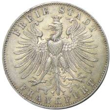 Монета 1 талер 1862 года Германские государства — Франкфурт — Немецкий фестиваль стрельбы (реверс)