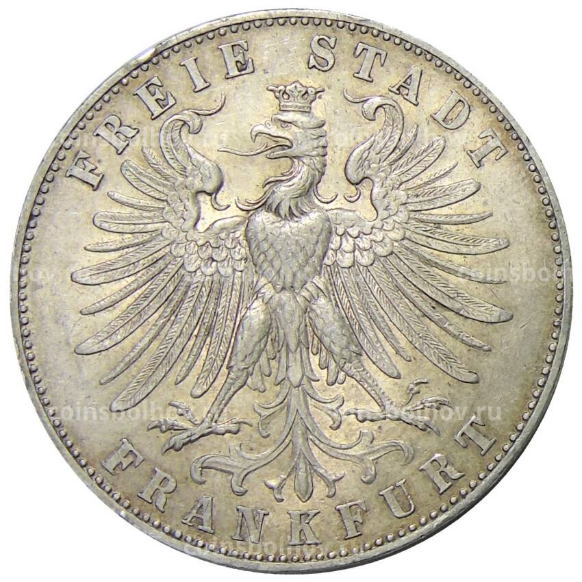 Монета 1 талер 1862 года Германские государства — Франкфурт — Немецкий фестиваль стрельбы (вид 2)