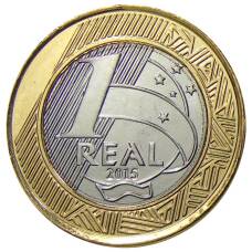 Монета 1 реал 2015 года Бразилия XXXI летние Олимпийские Игры, Рио-де-Жанейро 2016 — Регби (реверс)