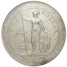 Монета 1 доллар 1900 года Великобритания «Торговый доллар» (аверс)