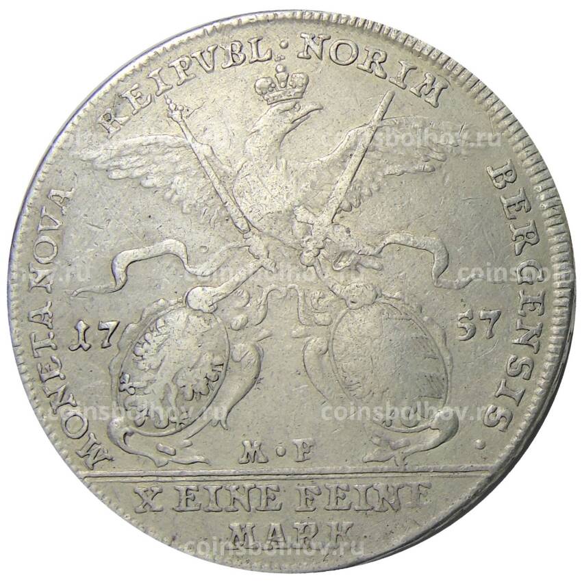 Монета 1 талер 1757 года Германские государства — город Нюрнберг (вид 2)