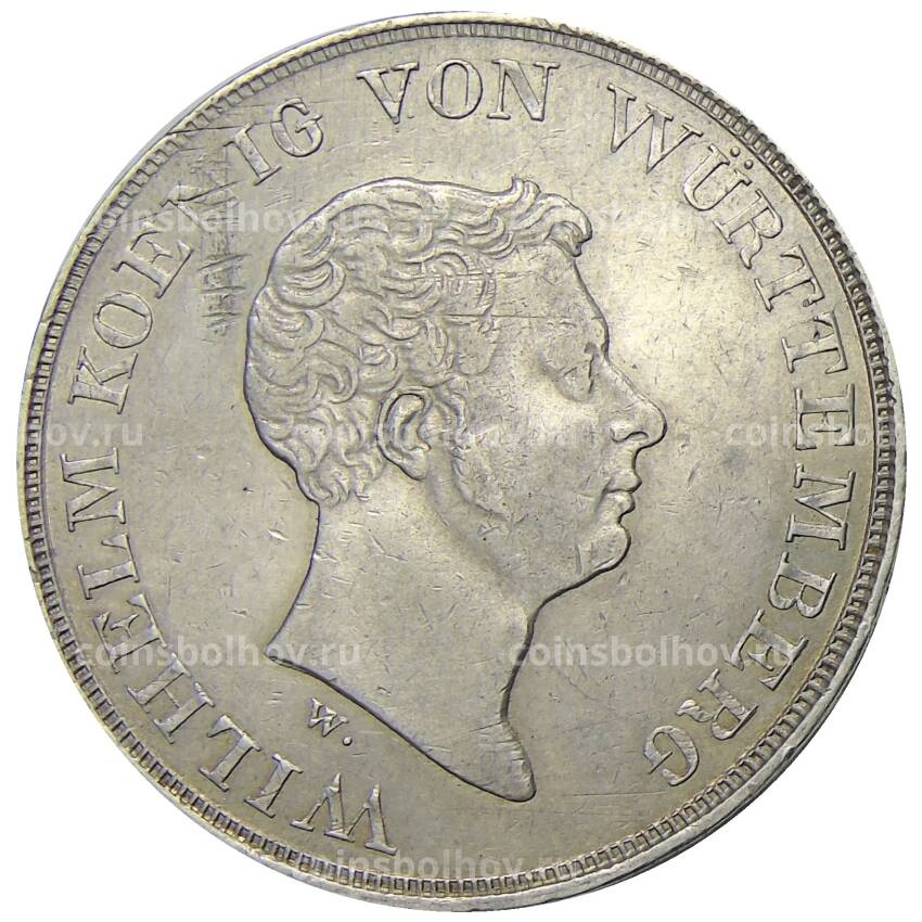 Монета 1 талер 1833 года Германские государства — Вюртенберг — Таможенный союз (вид 2)