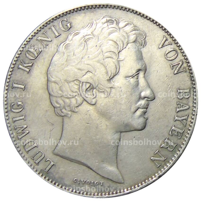 Монета 1 гульден 1844 года Германские государства — Бавария