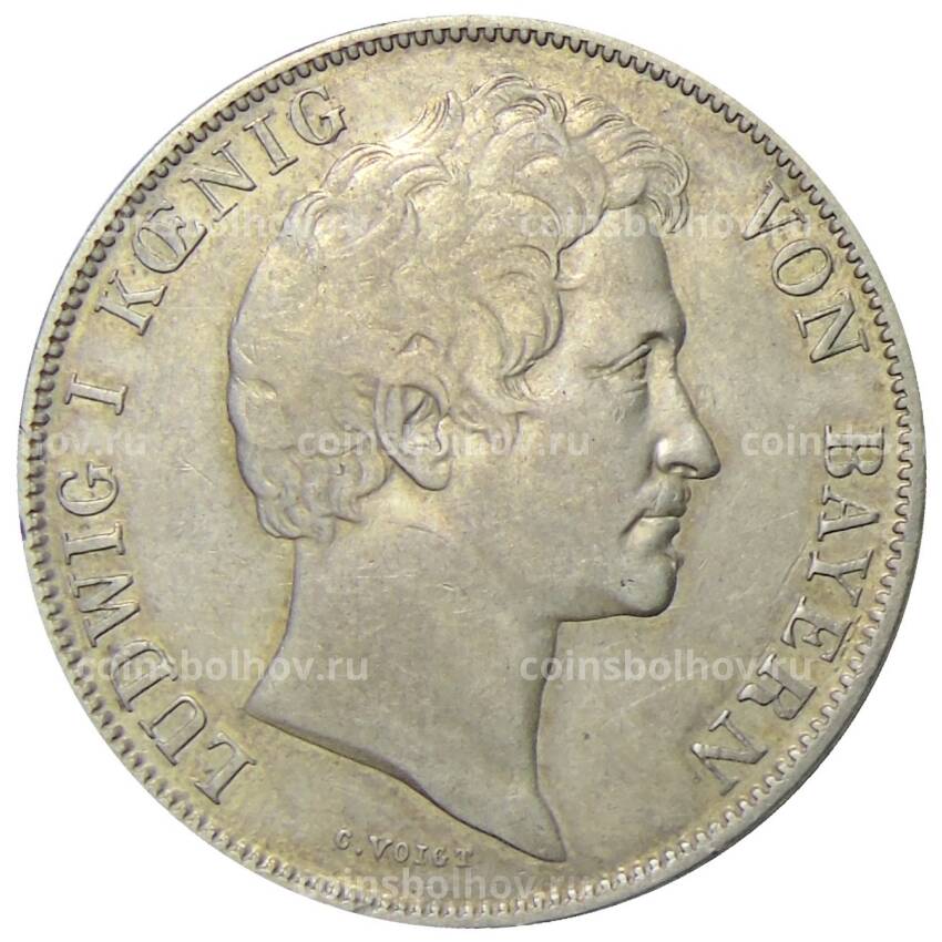 Монета 1 гульден 1843 года Германские государства — Бавария