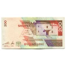 Банкнота 200 лек 2001 года Албания (вид 2)