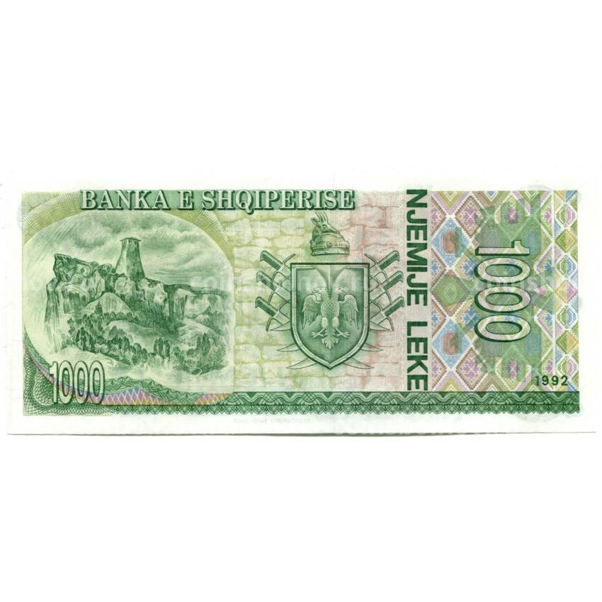 Банкнота 1000 лек 1992 года Албания (вид 2)