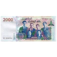 Банкнота 2000 динар 2020 года Алжир — 58 — я годовщина Независимости (аверс)
