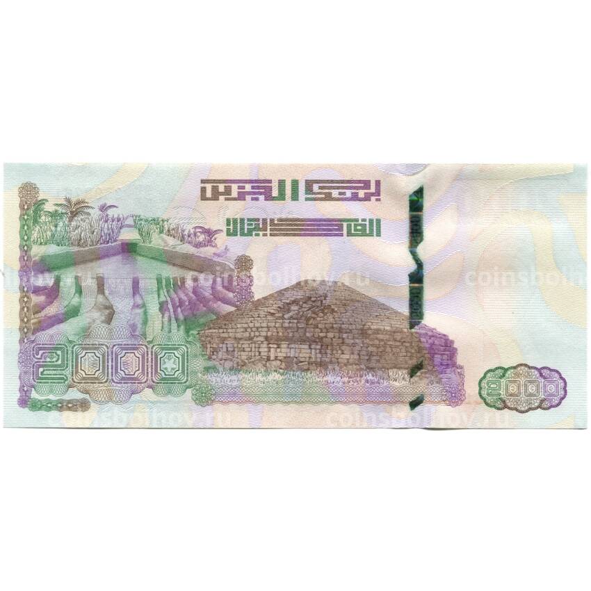 Банкнота 2000 динар 2020 года Алжир — 58 — я годовщина Независимости (вид 2)