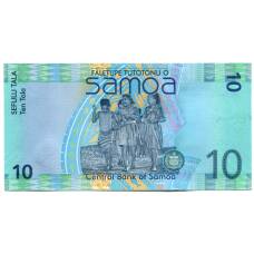 Банкнота 10 тала 2017 года Самоа (вид 2)
