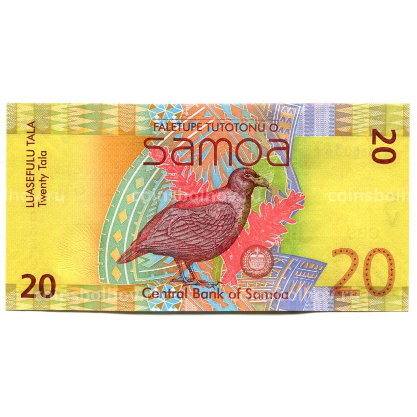 Банкнота 20 тала 2012 года Самоа (вид 2)