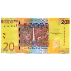 Банкнота 20 тала 2017 года Самоа