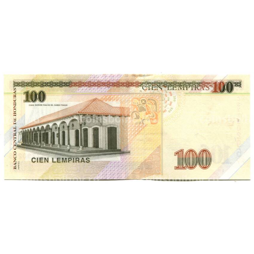 Банкнота 100 лемпир 2019 года Гондурас (вид 2)