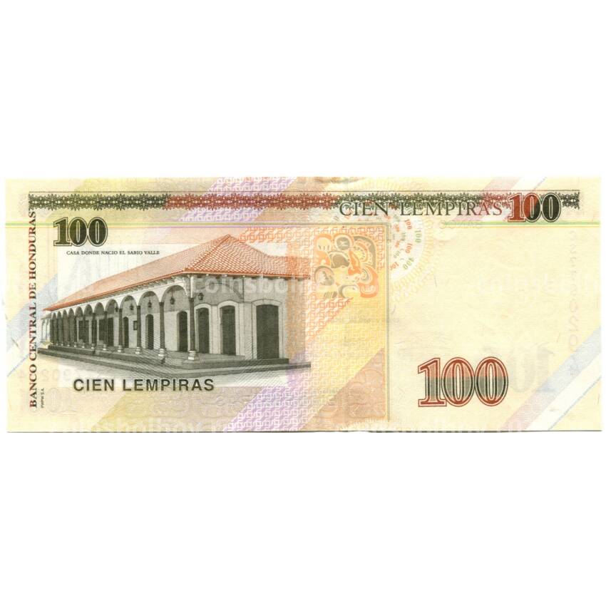 Банкнота 100 лемпир 2019 года Гондурас (вид 2)