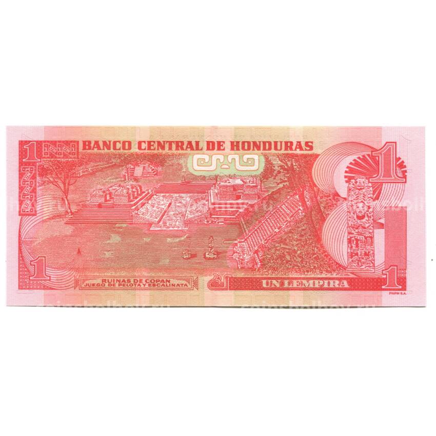 Банкнота 1 лемпира 2022 года Гондурас (вид 2)