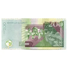 Банкнота 200 рупий 2022 года Маврикий (вид 2)