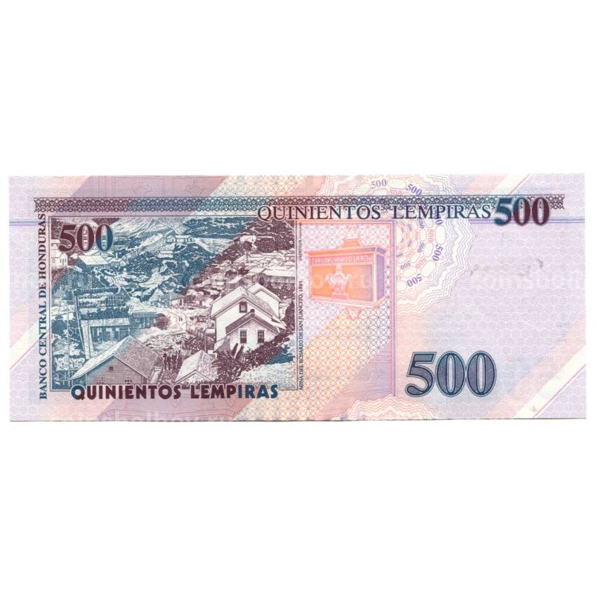 Банкнота 500 лемпир 2019 года Гондурас (вид 2)