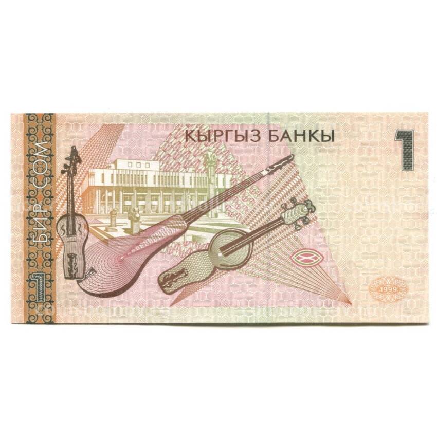 Банкнота 1 сом Киргизия (вид 2)