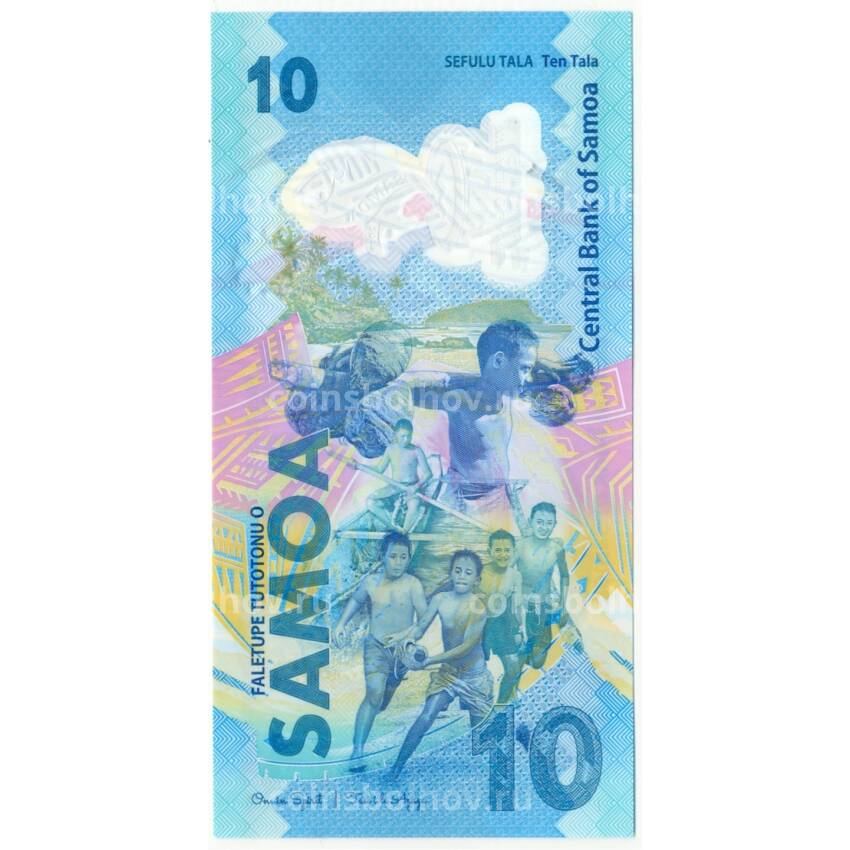 Банкнота 10 тала 2019 года Самоа — XVI Тихоокеанские игры (вид 2)