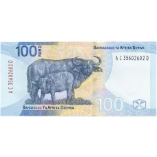 Банкнота 100 рэндов 2023 года ЮАР (реверс)