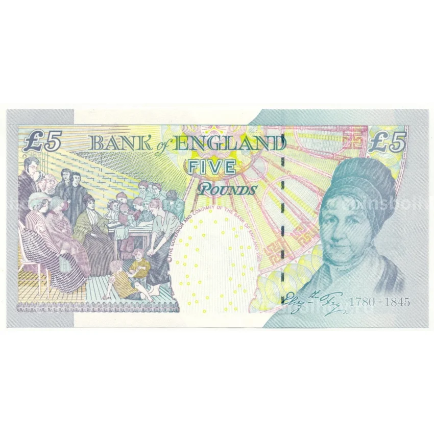 Банкнота 5 фунтов Великобритания (вид 2)