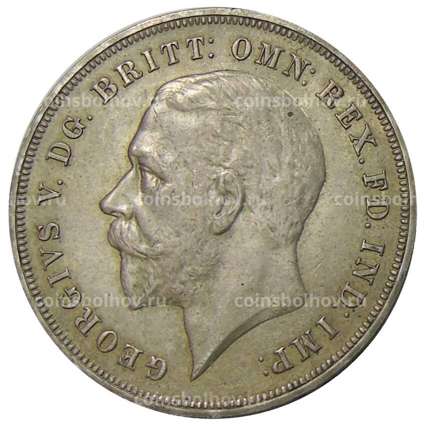 Монета 1 крона 1935 года Великобритания — 25 лет правления Георга V (вид 2)