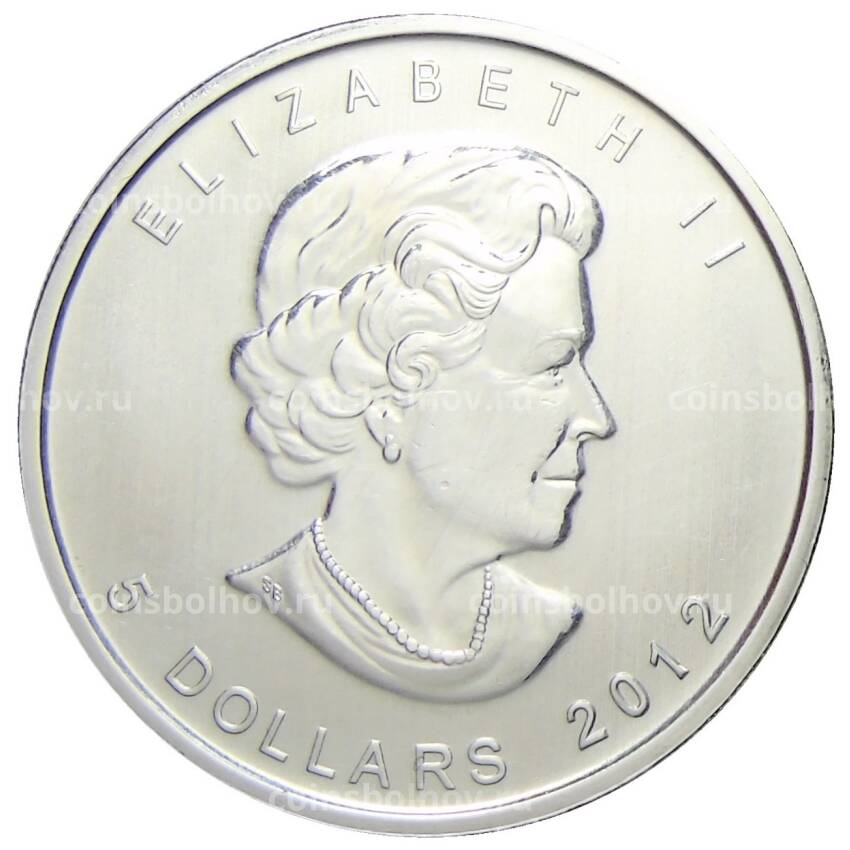 Монета 5 долларов 2012 года Канада — Кленовый лист (вид 2)