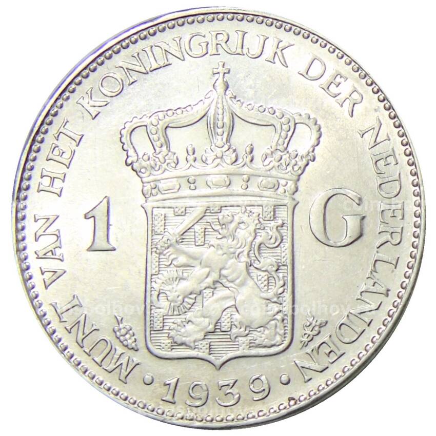 Монета 1 гульден 1939 года Нидерланды