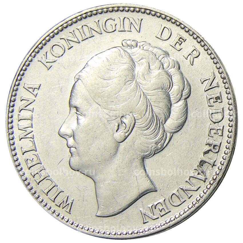 Монета 1 гульден 1929 года Нидерланды (вид 2)