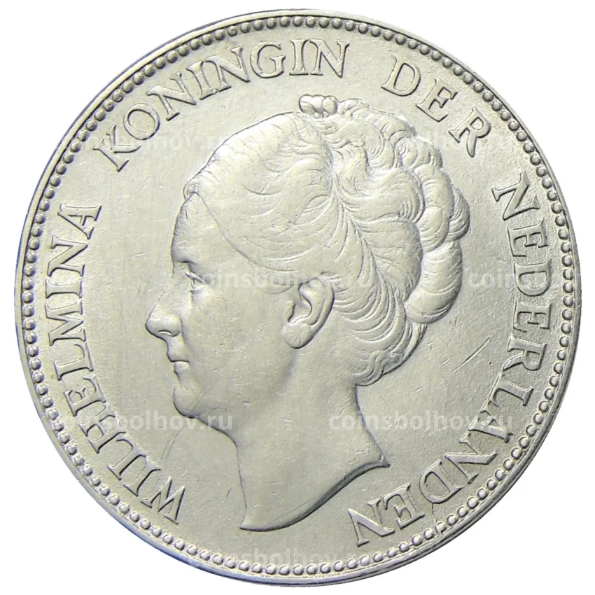 Монета 1 гульден 1929 года Нидерланды (вид 2)