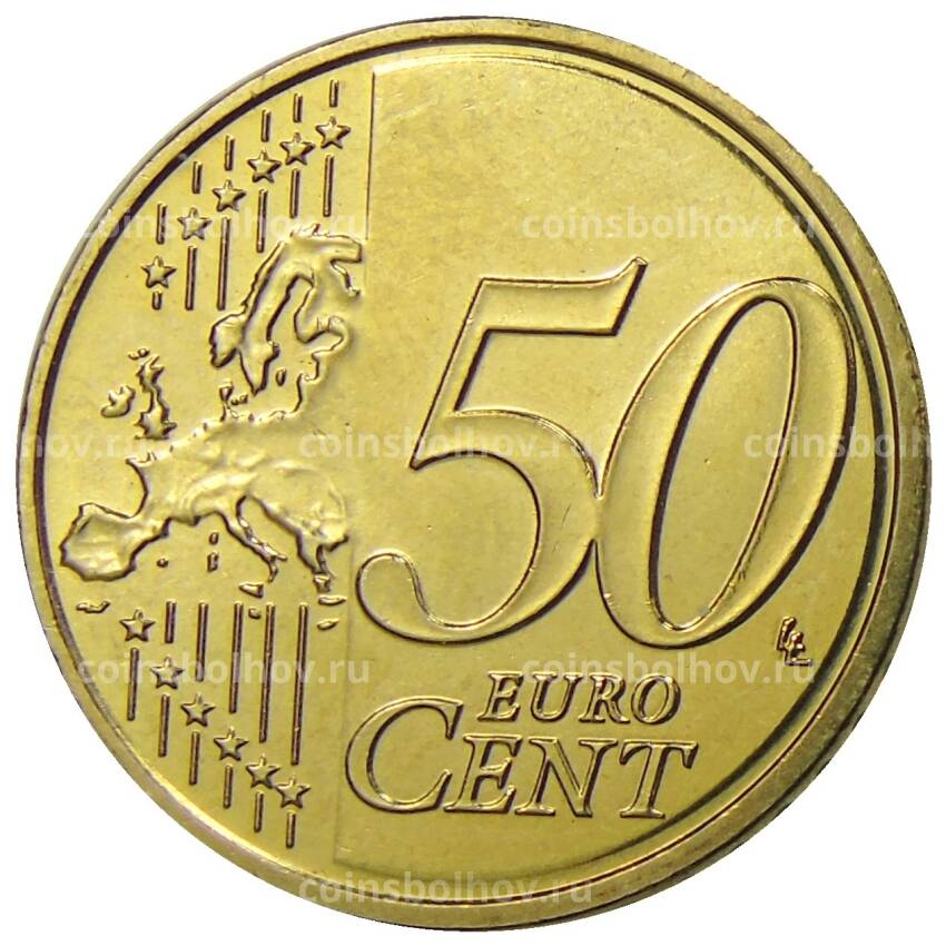 Монета 50 евроцентов 2014 года Латвия (вид 2)