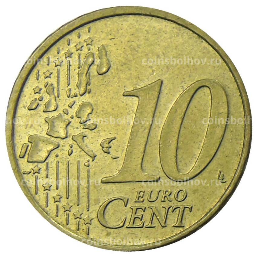 Монета 10 евроцентов 2002 года F Германия (вид 2)