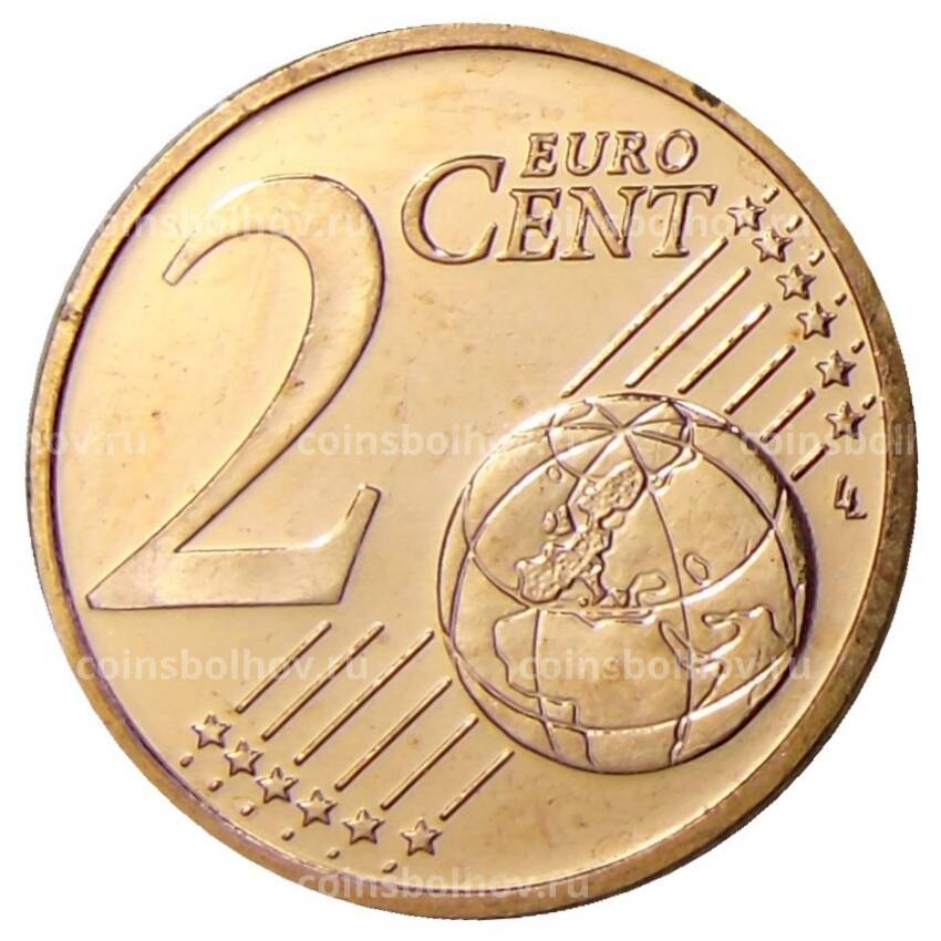 Монета 2 евроцента 2014 года Латвия (вид 2)