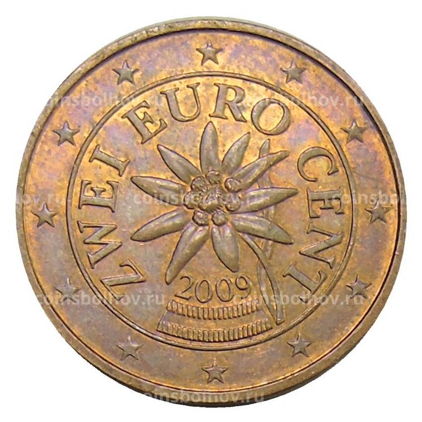 Монета 2 евроцента 2009 года Австрия