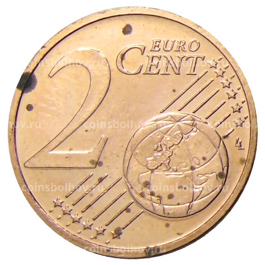 Монета 2 евроцента 2014 года Латвия (вид 2)