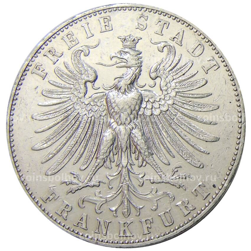 Монета 1 талер 1862 года Германские государства — Франкфурт — Немецкий фестиваль стрельбы (вид 2)