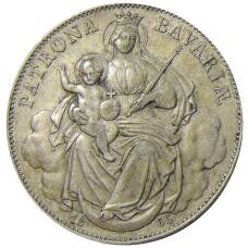 Монета 1 талер 1866 года Германские государства — Бавария (аверс)