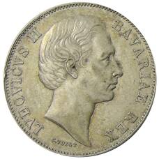 Монета 1 талер 1866 года Германские государства — Бавария (реверс)